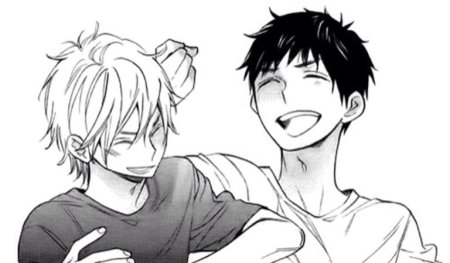 Парень смеется арт аниме