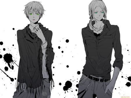 Аниме парни в полный рост