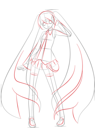 Рисование Хатсуне Мику