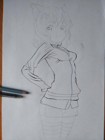 Аниме рисунки карандашом в полный рост