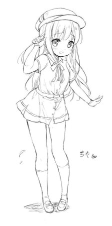 Аниме девушки в полный рост для срисовки