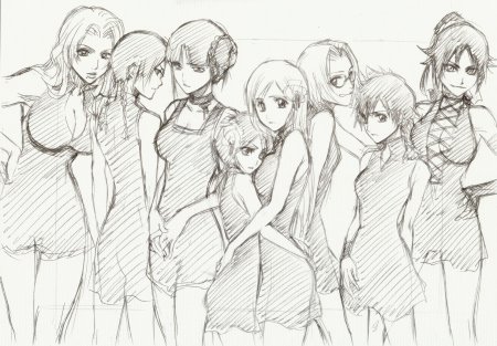 Аниме Блич скетчи Манга