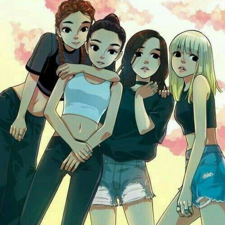 Блэк Пинк арт 3 человек