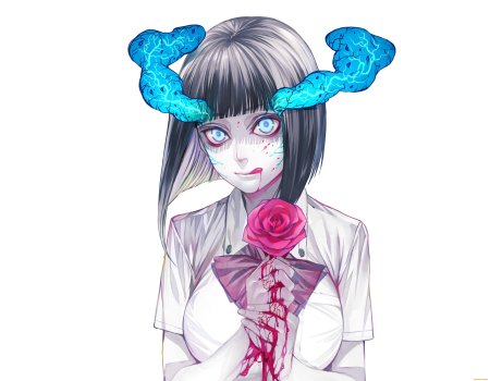 Аниме девушка безумная