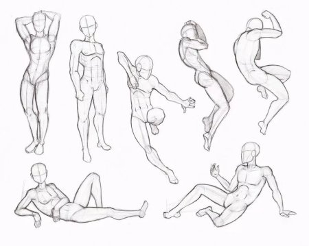 Позы для рисования