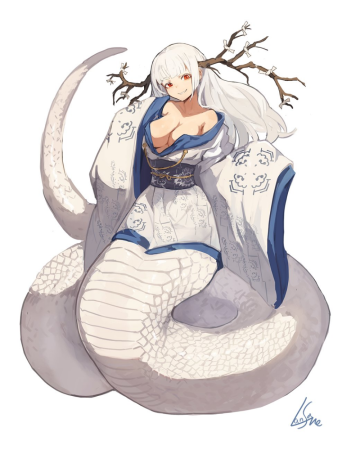 Аниме Ламия змеи