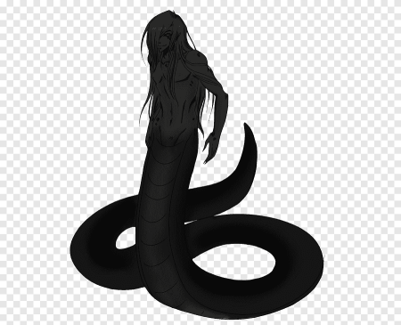 Получеловек полузмея аниме