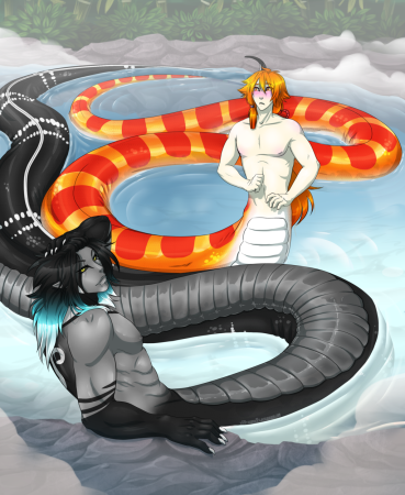 Полузмей Получеловек аниме