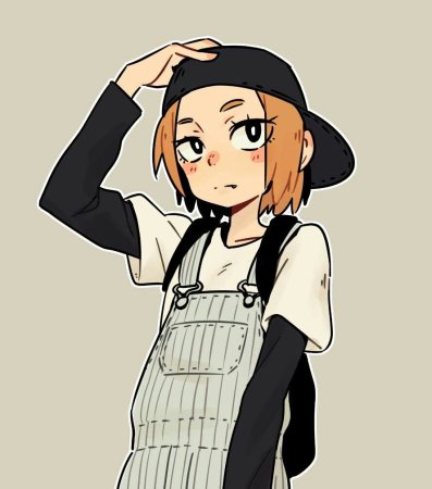 Девушка в толстовке с капюшоном арт