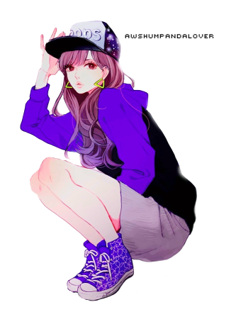 Аниме пацанка пофигистка