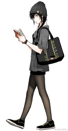 Аниме девушка в бейсболке