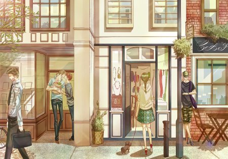 Витрина аниме магазина