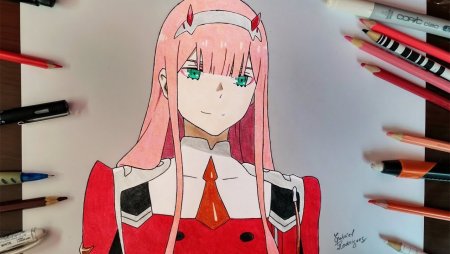 Zero two карандашом