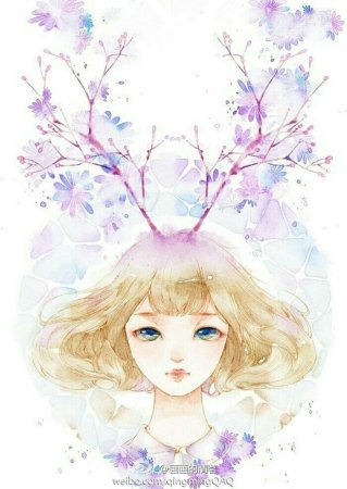 Аниме акварелью