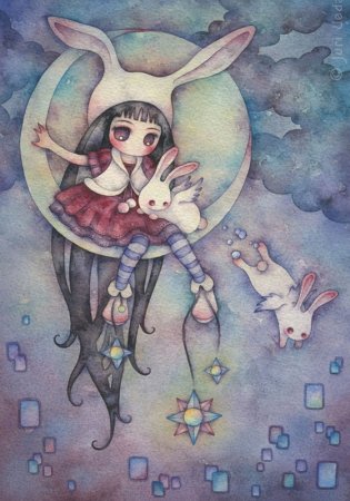 Аниме акварелью