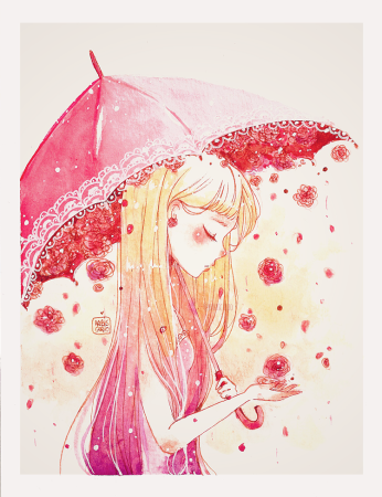 Манга акварель