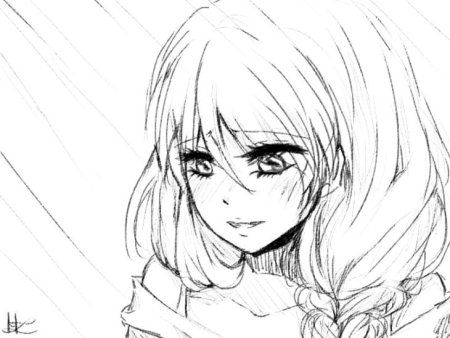 Аниме лицо девушки