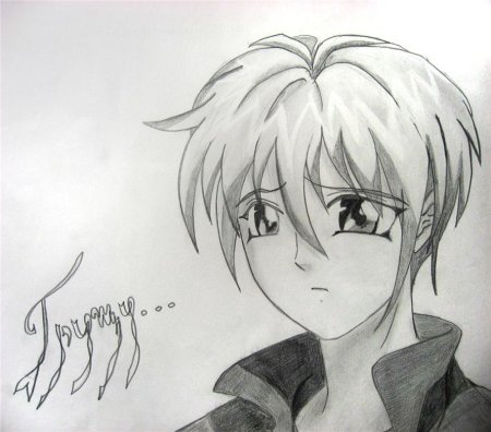 Рисунки из аниме сериалов карандашом