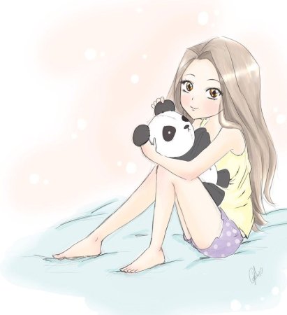 Милые рисунки девушек