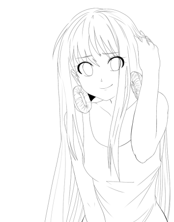 Раскраски аниме Наруто Наруто и Хината