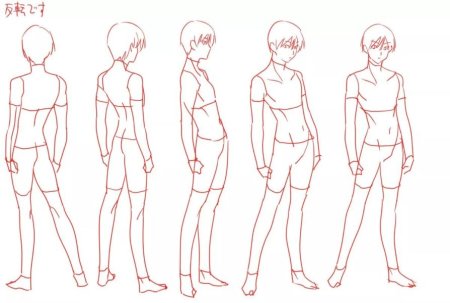 Референс позы в полный рост парень