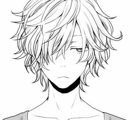 Аниме лицо парня