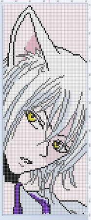 Схемы для вышивания крестом аниме