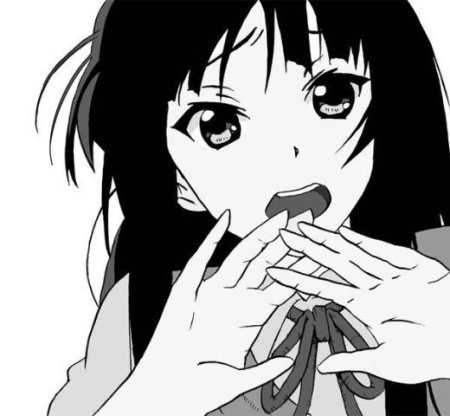 Напуганное лицо аниме