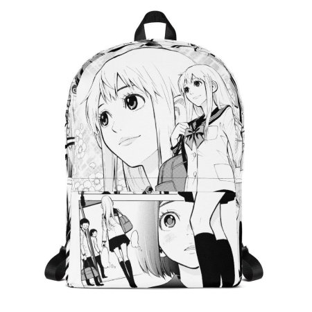 Белый рюкзак с аниме