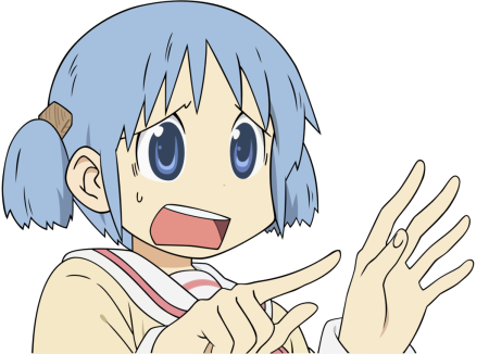 Аниме тян прикрывает рот рукой