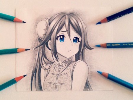 Рисунки аниме лёгкие карандашом