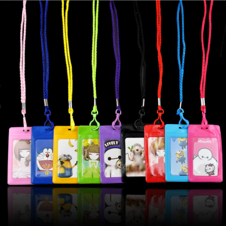 Чехол для карточки школьника на шнурке