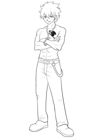 Парень в профиль референс в полный рост