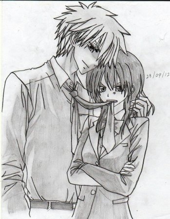 Рисунки аниме президент студсовета горничная