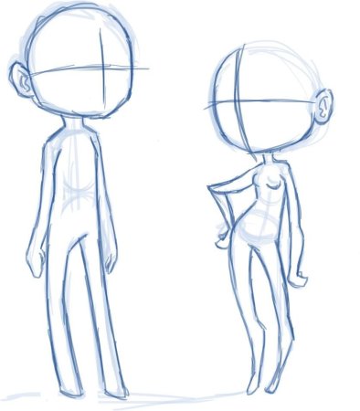 Чиби мальчик референс