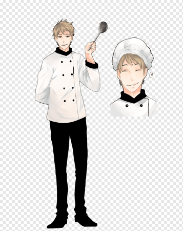 Аниме парень повар
