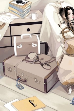 Чемодан в стиле аниме