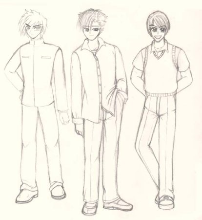 Одежда для срисовки аниме парни
