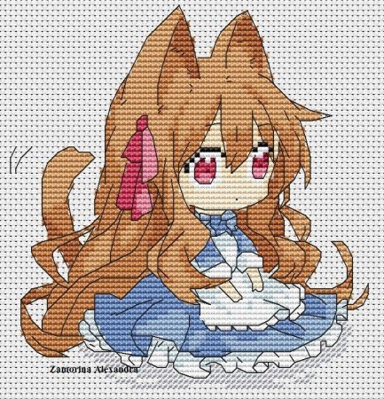 Вышивка крестом аниме