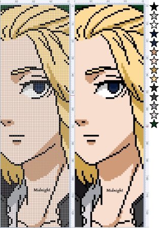 Вышивка аниме