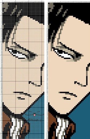 Вышивка крестом аниме Хисока