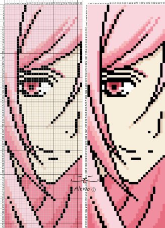 Вышивка аниме