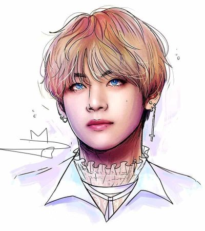 BTS Тэхен арт