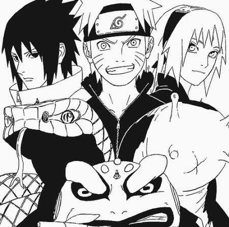 Наруто Манга команда 7