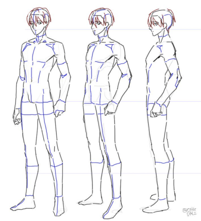 Аниме перс сбоку