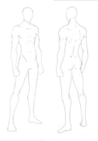 Манекен для рисования мужской