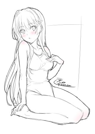 Аниме позы девушек