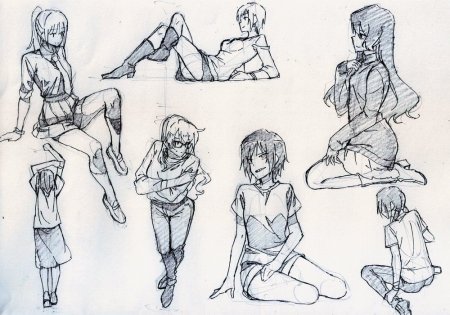 Поза сидящего человека