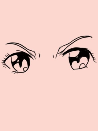 Аниме глаза чб