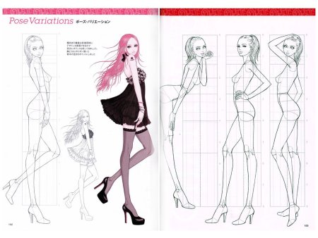 Позы для рисования моделей одежды